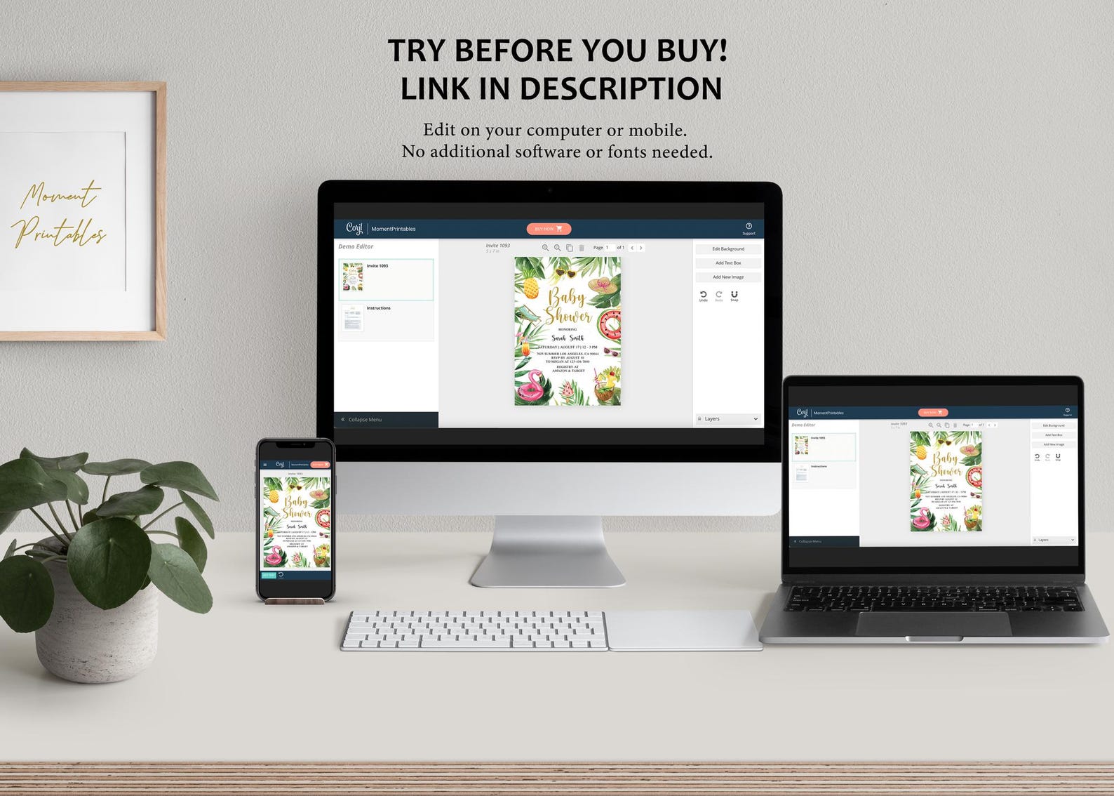 Complete Summer Baby Shower Bundle