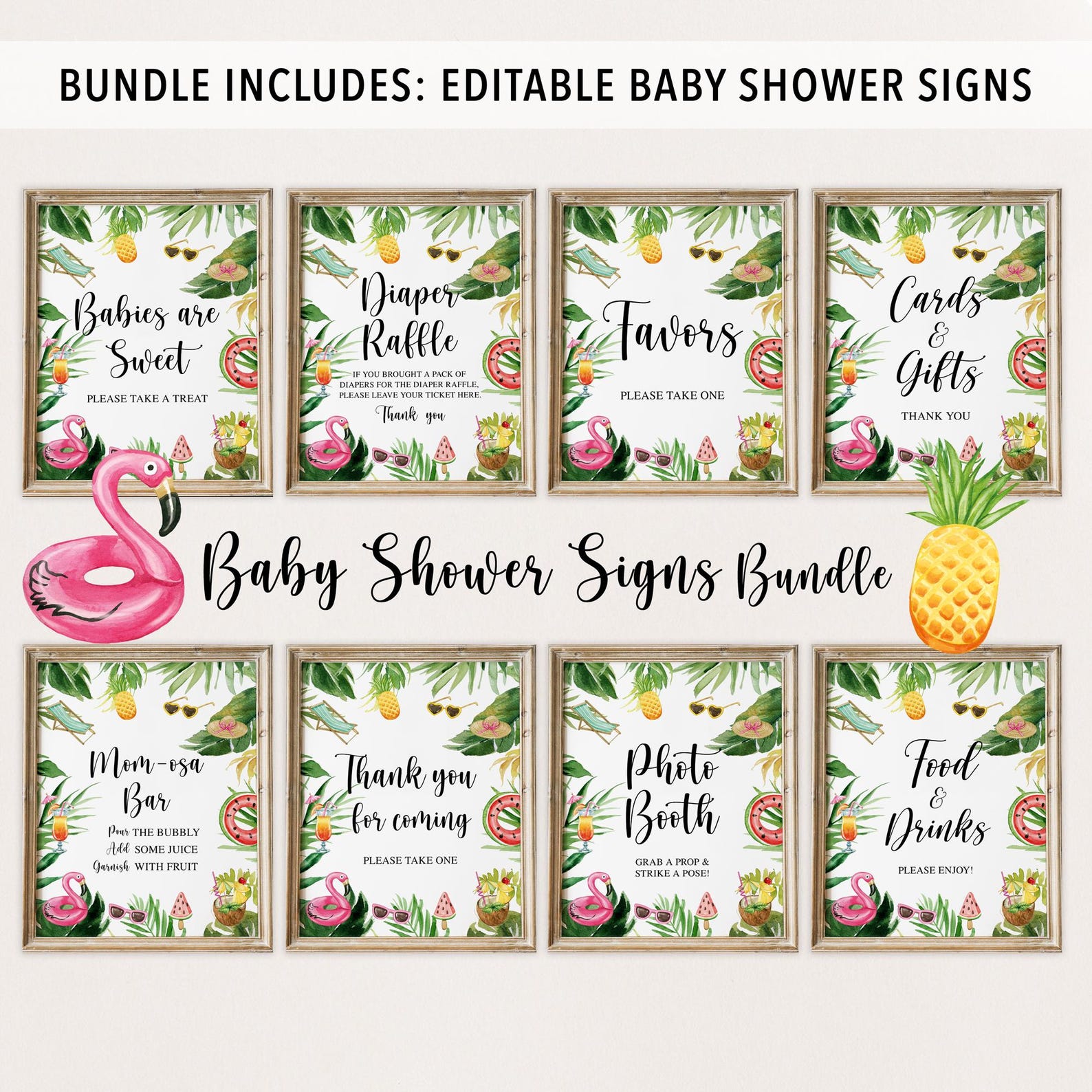 Complete Summer Baby Shower Bundle