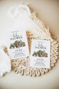 Load image into Gallery viewer, Woodland Animals Baby Shower Invite
