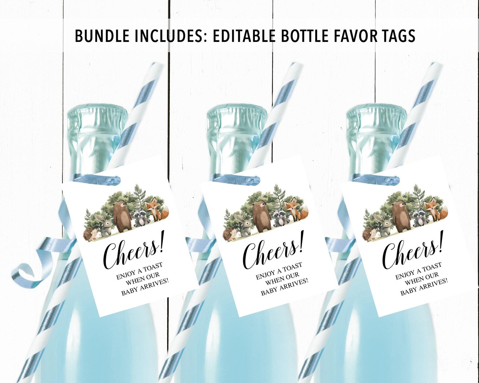 Complete Woodland Animals Baby Shower Bundle