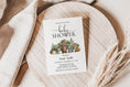 Load image into Gallery viewer, Woodland Animals Baby Shower Invite
