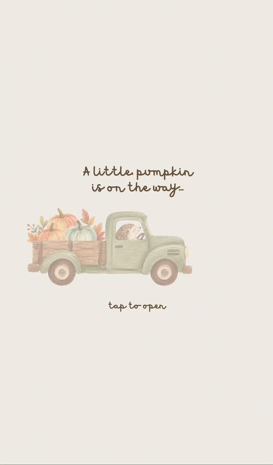 Fall Pumpkin Baby Shower Invitation Website