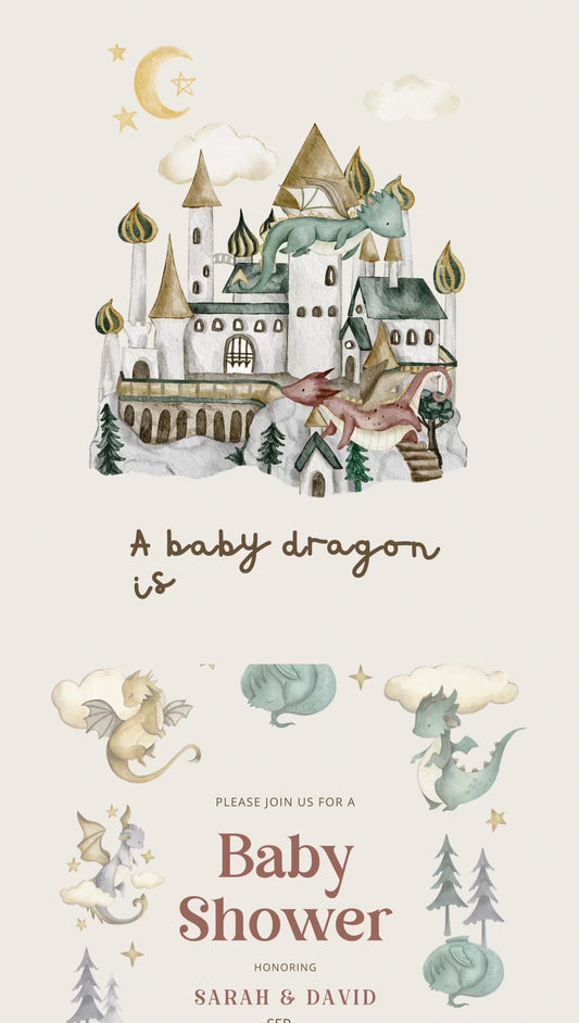 Dragon Baby Shower Invitation Website